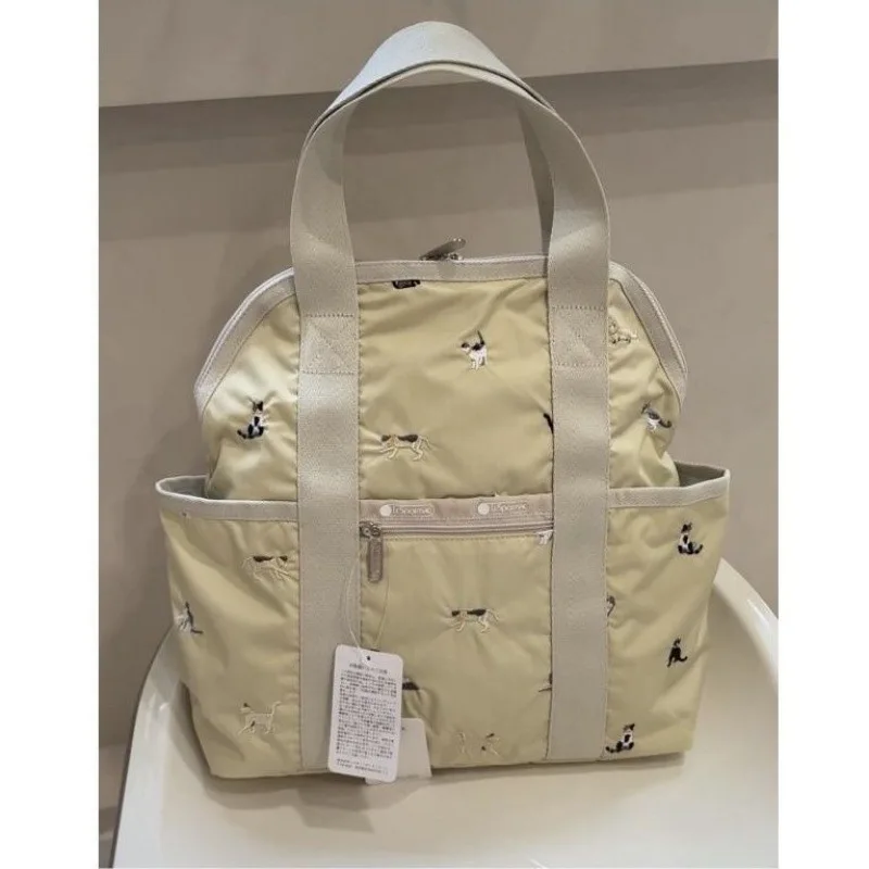 Bolsas de pañales bordadas para mamá, bolso de hombro multifuncional, bolsa de viaje ligera, mochila de maternidad para niños