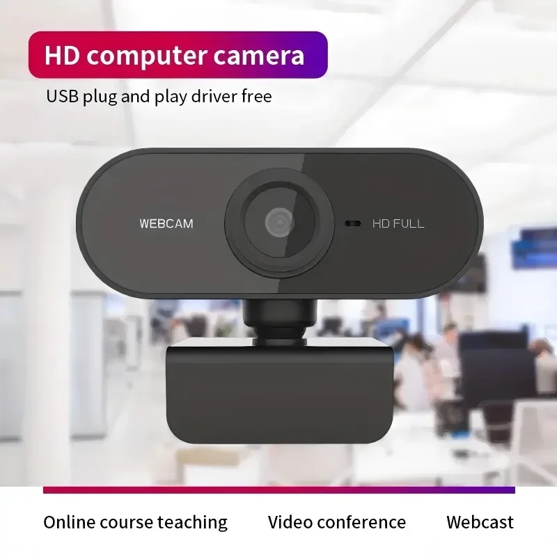 HD 1080P Network Computer with Microphone Camera, Conference Student Classroom Camera, Video Network Work Camera Equipment