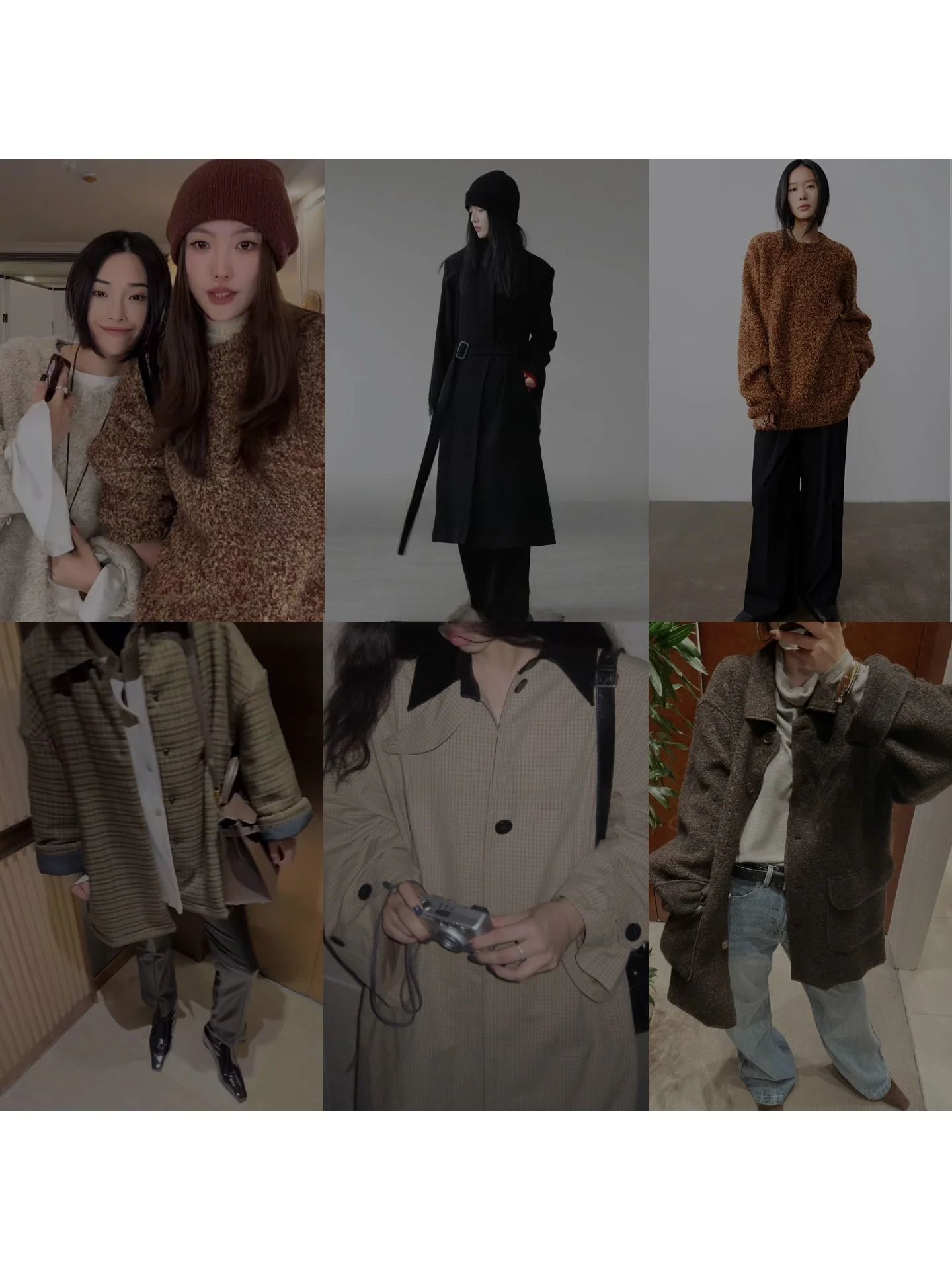 

Autumn Winter Sweater Coat Outerwear Large Size Mid-Length Loose Fit Cleanfit Style Women's Fashion Casual Cartoon Pattern