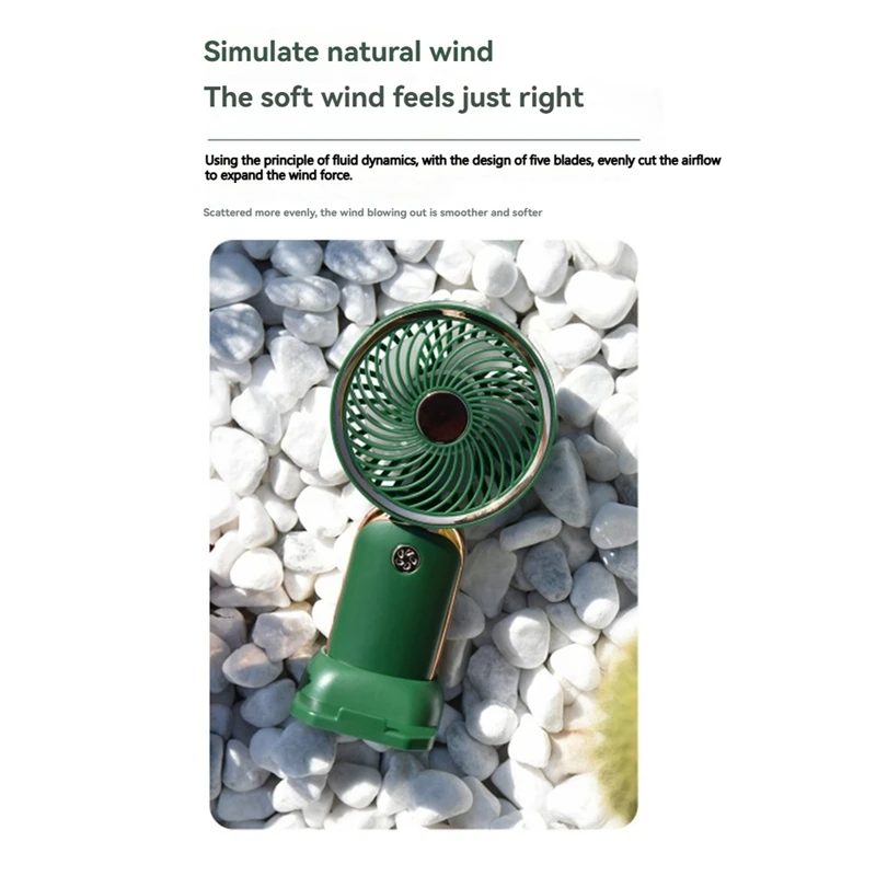 ABGR-USB Мини-ручной вентилятор Маленький персональный вентилятор для макияжа Вентилятор для ресниц для пеших прогулок Путешествия Домашний офис
