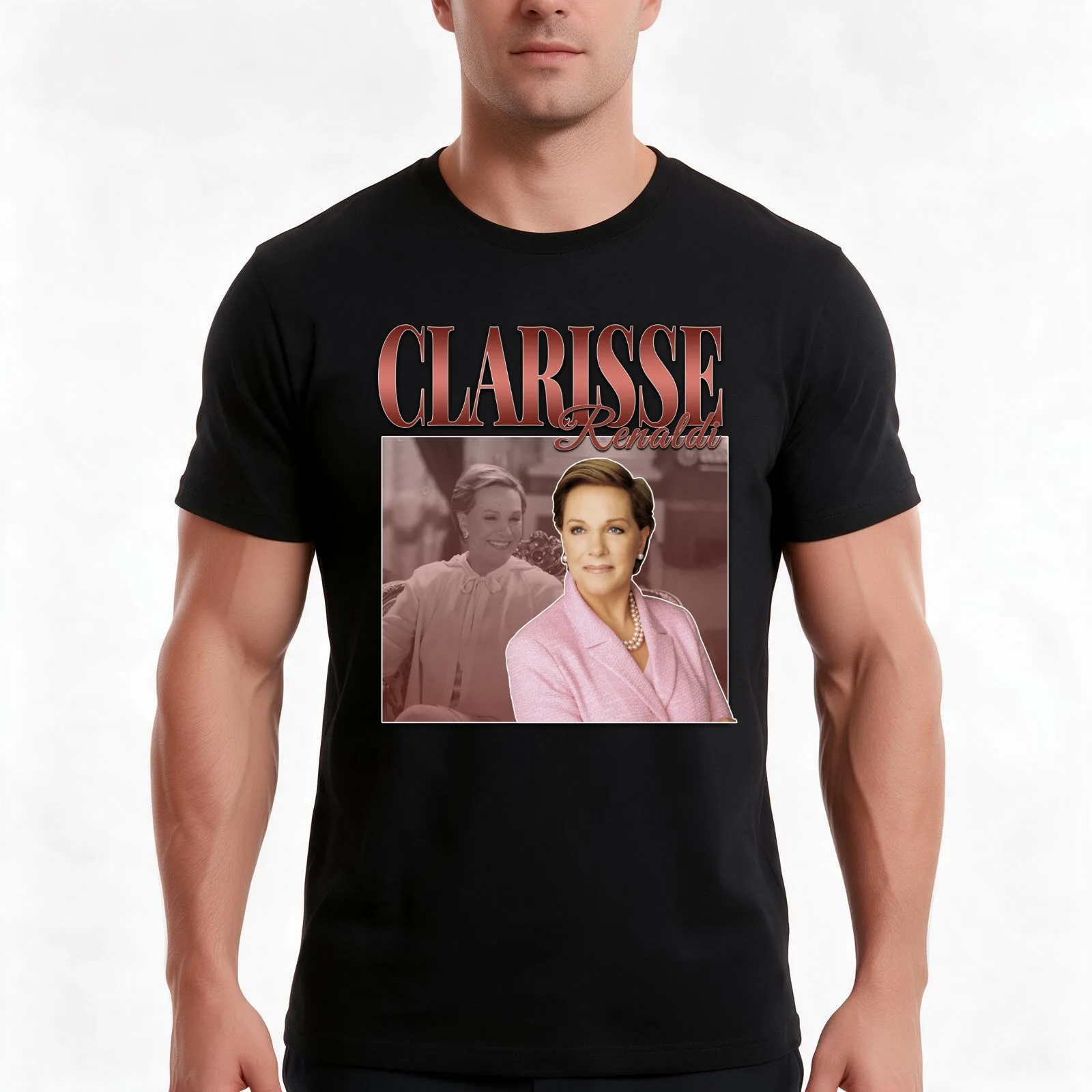 Clarisse Renaldi Julie Andrews Princess Diaries 90s Inspired Vintage Homage T-Shirt Summer Casual Cotton Tee Unisex Men Women