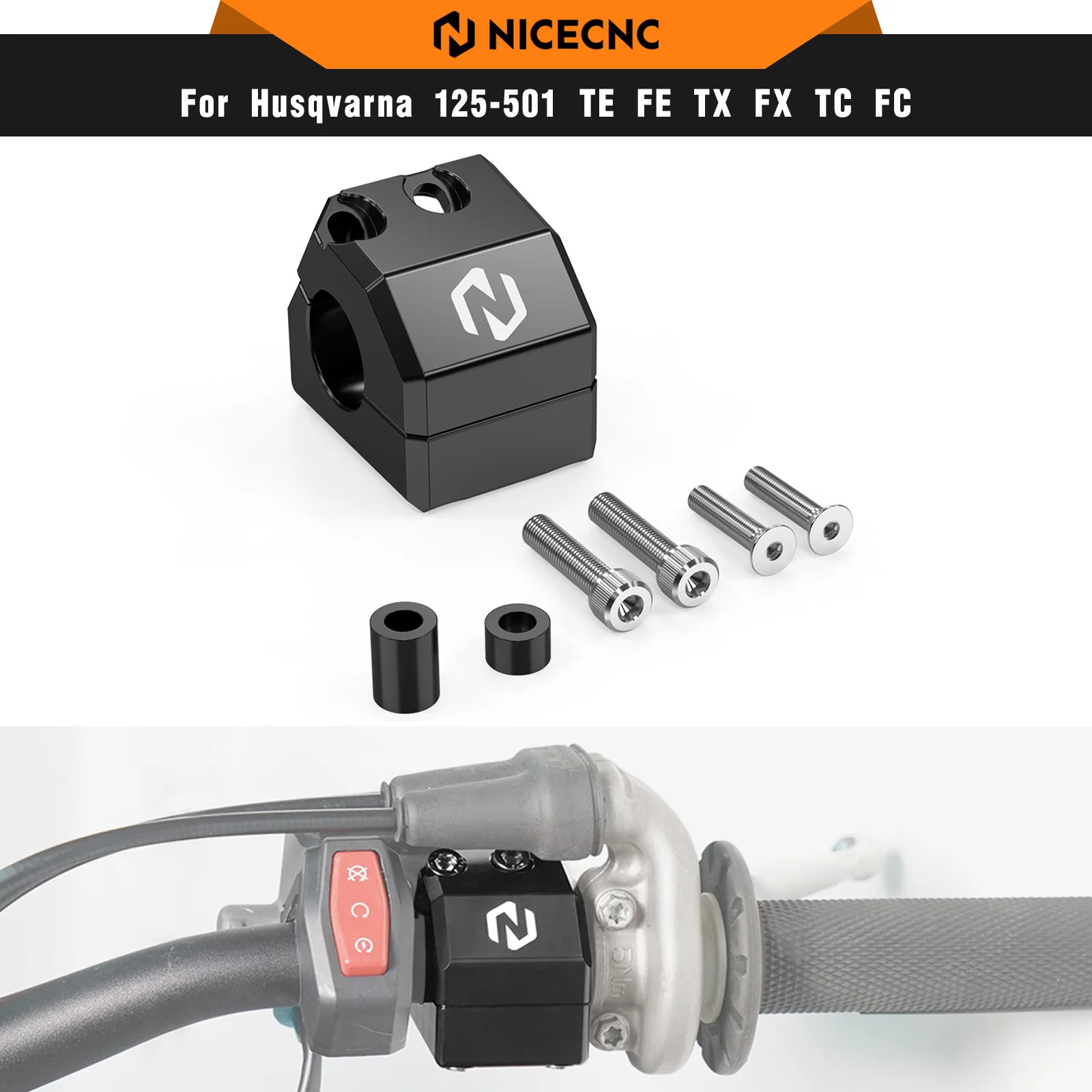 

NICECNC Brake Master Cylinder Protector Kit For Husqvarna Braktec TE 300 250 FE 350 450 501 2022-2024 TX300 FX350 FX450 2023
