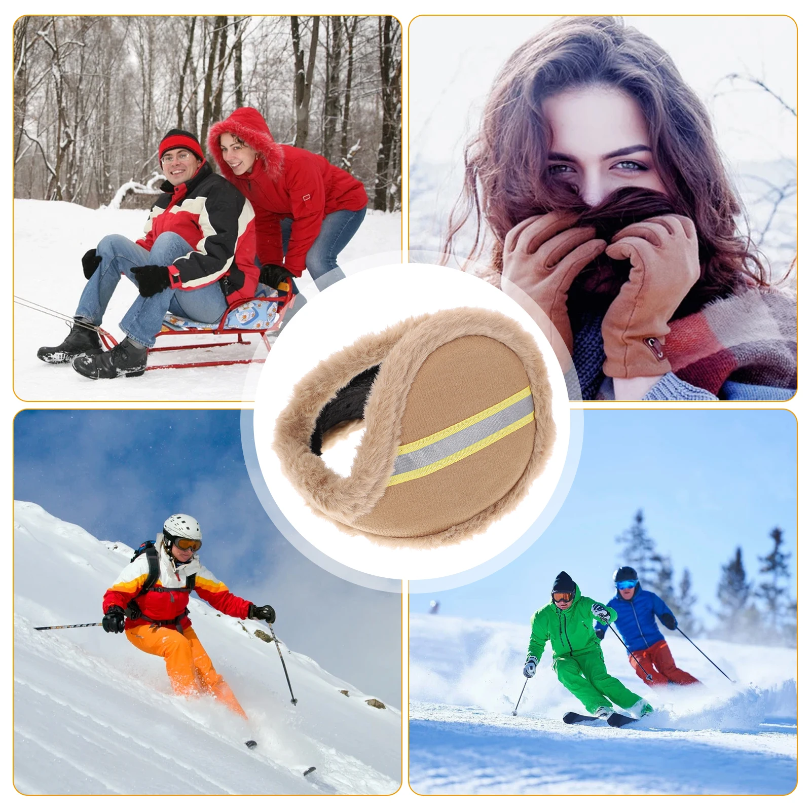 

Ear Muffs Covers for Cold Weather Earmuff Winter Men Unisex Warmer Outdoor Earmuffs Miss