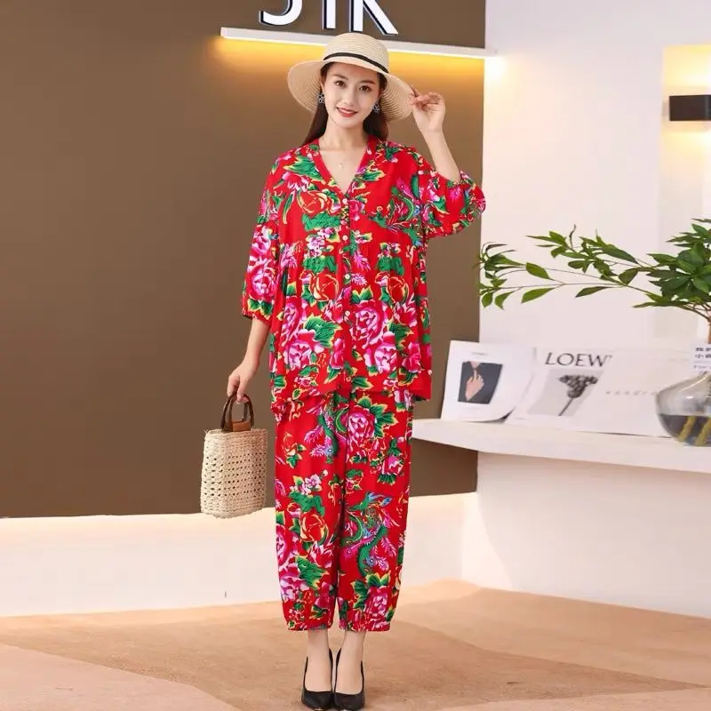 Super Size 300 Pounds Fat Mm Spring Autumn New Pajamas Female Students Cute Loose Month Home Clothing Network Red Comfortable