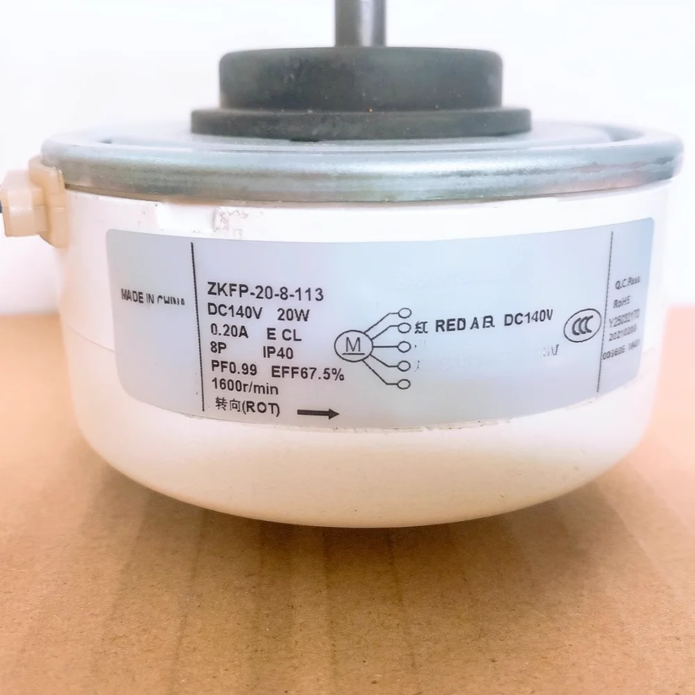For Midea Air Conditioner Fan Motor ZKFP 20 8 113 BLDC Brushless Replacement Parts Indoor Cooling Appliance Spare Component