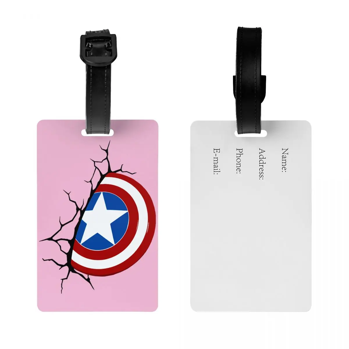 Custom Captain America Bagagelabel Privacy Bescherming Bagagelabels Reistas Labels Koffer