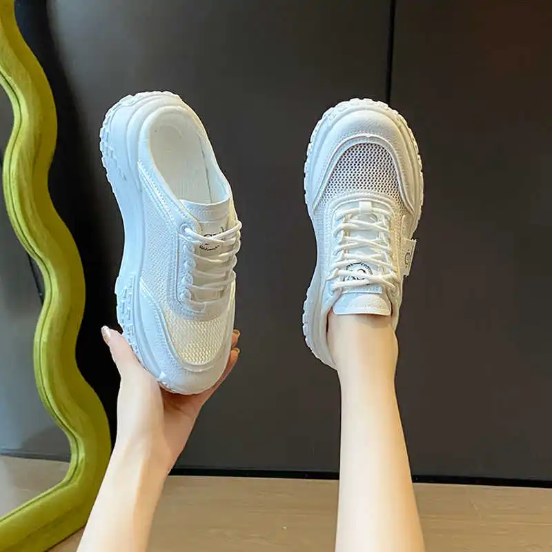 Perforierte Sportschuhe mit großer Sohle für Damen, Pantoletten, bunte Damen-Turnschuhe, Tenid für Damen, Zehn, Vip-Link, Bestellung, Workout, süß