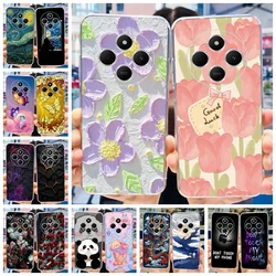 For Xiaomi Poco C75 Case 2024 New Stylish Flower Soft Transparent Silicone Phone Cover For Xiaomi Poco C75 4G C 75 PocoC75 Coque
