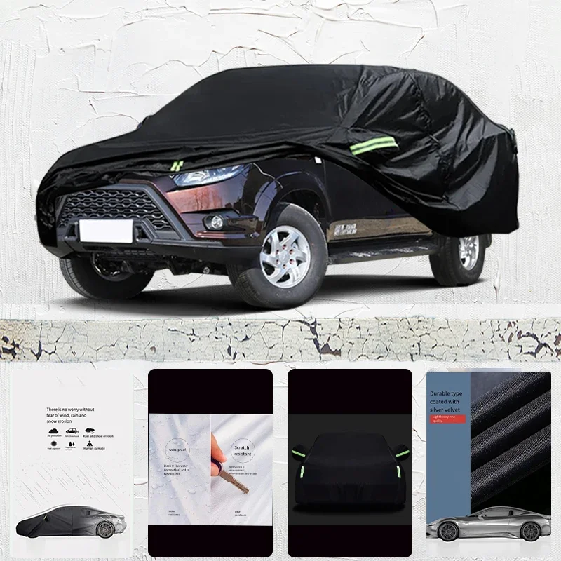 

For Jmc Yuhu5 Anti-UV Sun Shade Rain Snow Resistant Black Cover Dustproof Car umbrella Full Car Cover Outdoor Protection