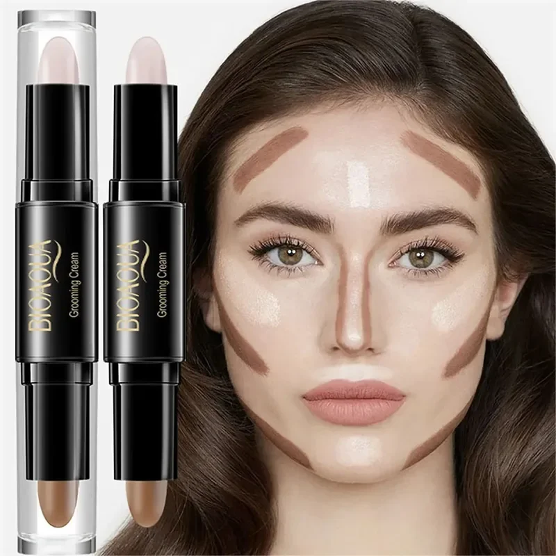 Base de maquillaje profesional para mujer, crema correctora facial, contorno bronceador facial, Cosméticos de belleza, 1/2/5 Uds.