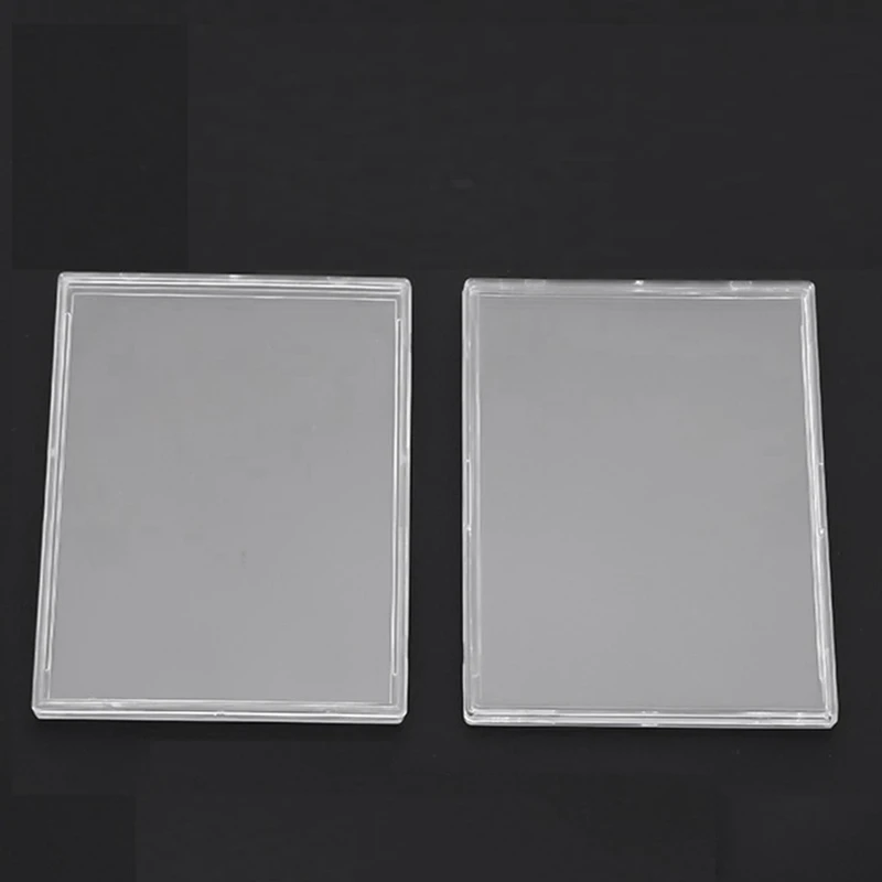 Fundas para tarjetas de 20 piezas, Protector de tarjetas de plástico duro, tarjetero transparente, Protector de tarjetas transparente