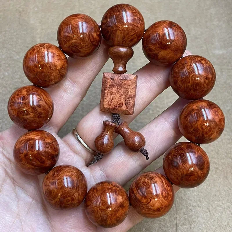 

Hainan Scented Rosewood Bracelet Buddha Beads Crafts Texture Super Exquisite Stall Live Supply Hot Products Manufacturer One Pie