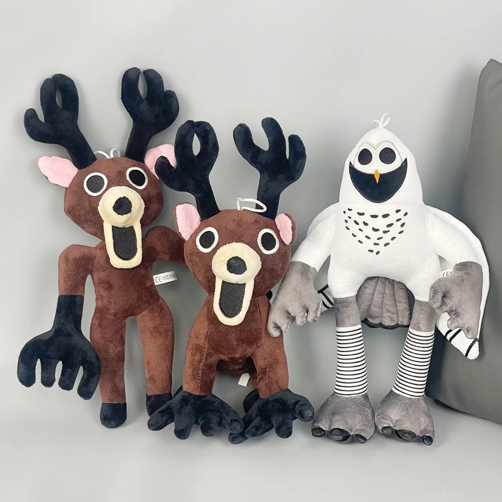 

2025 New 99 Nights Cartoon In The Forest Deer Plush Toys Cotton Stuffed Doll Anime Animal for Kids Birthday Gift Halloween Gifts
