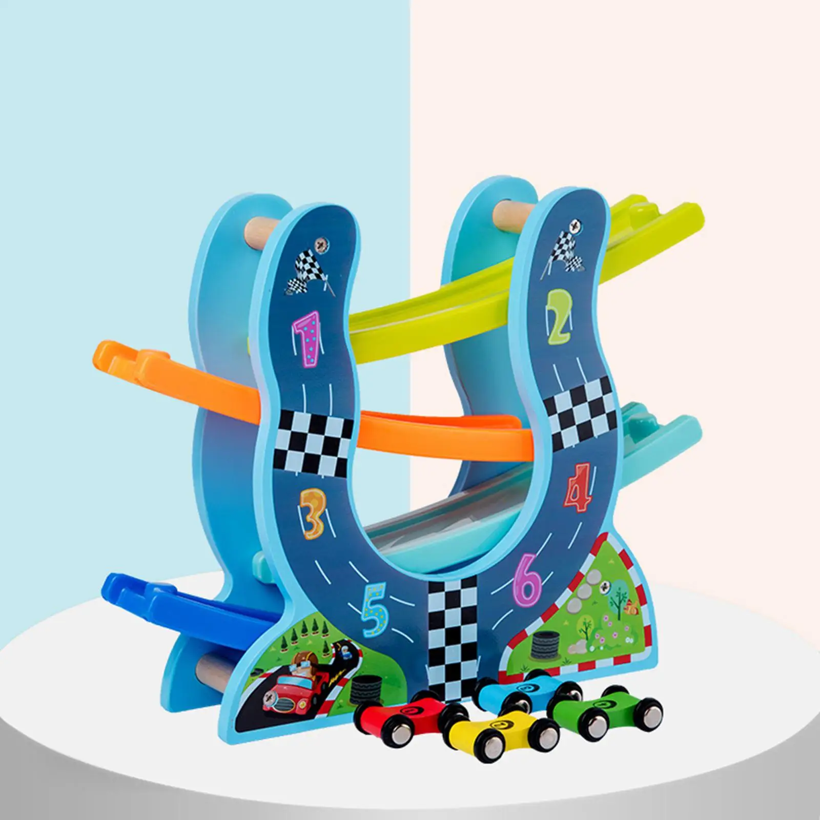 Race Track Toys with Cars Mini Cars Vehicle Playset for Children Boys and Girls 3 4 5 Years Old Kids