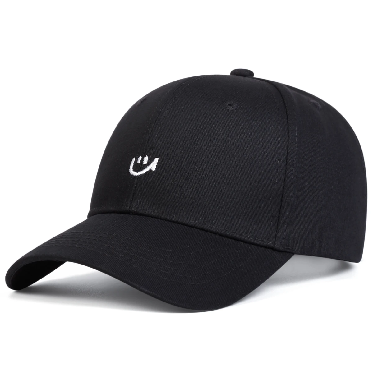 Unisex Smiling Face Embroidery Baseball Caps Spring Autumn Outdoor Adjustable Casual Hats Sunscreen Hat