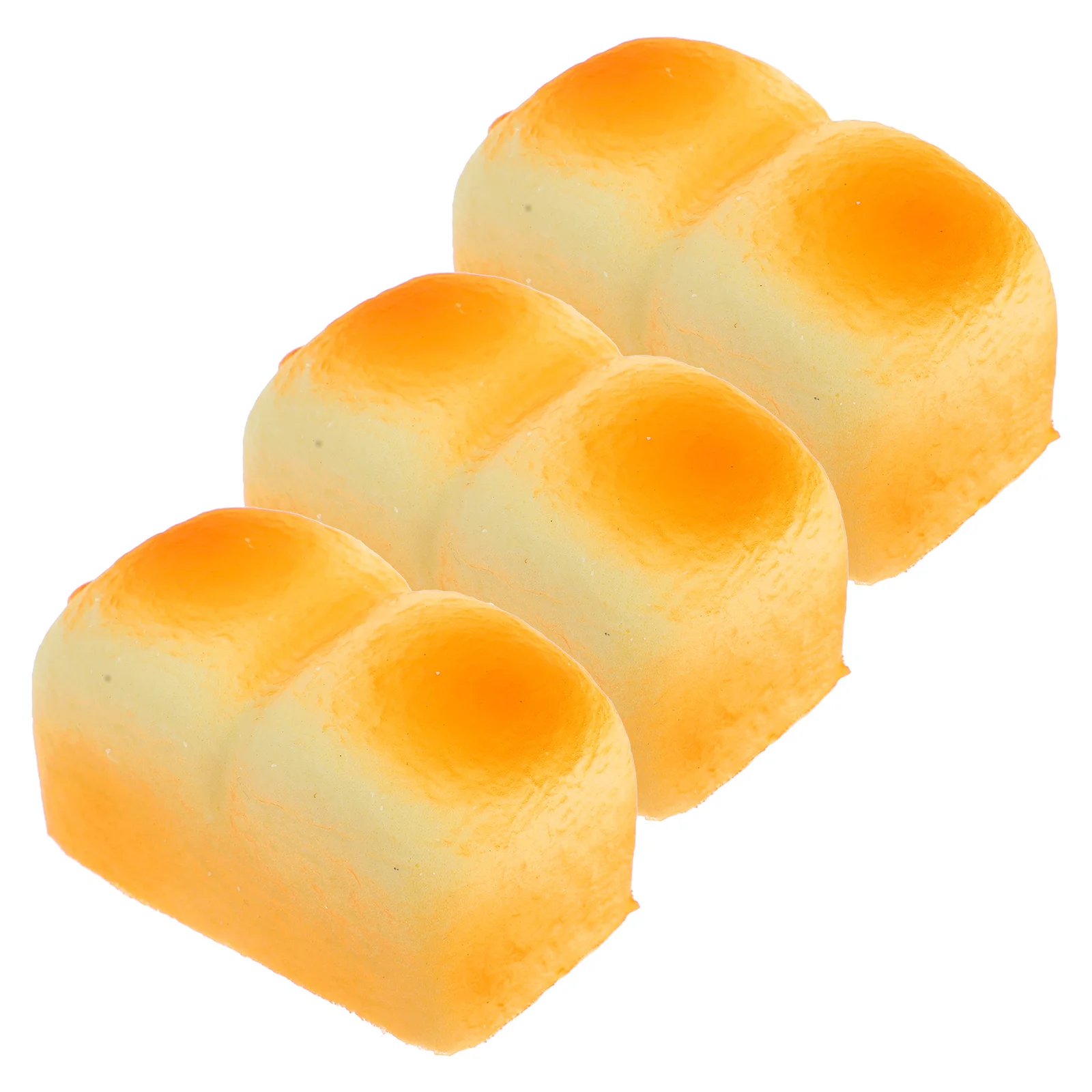 3 قطعة محاكاة الخبز ضغط الضغط الإغاثة اللعب مكتب المنزل الإجهاد الإغاثة الجدة بسط الخبز لعبة الضغط