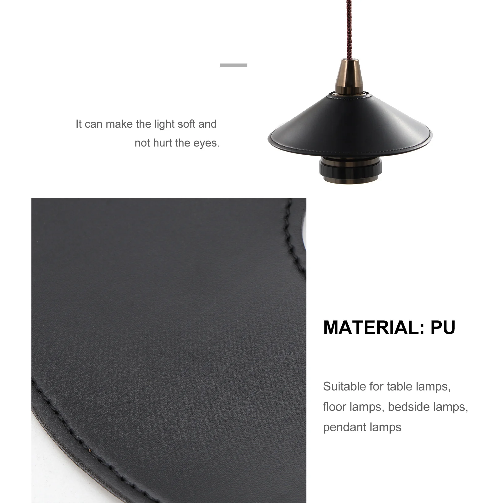 

Pu Lampshade Protective Cover For Ceiling Light Desktop Lamp Dust Proof Home Decor Lighting Accessory Wall Lamp Shade Chandelier