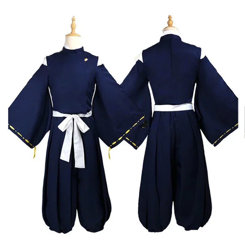 Anime Jujutsu Kaisen Kamo Noritoshi Cosplay Costume Blue Coat Kimono Uniform Outfit Mens Halloween Carnival Party Suit With Wig