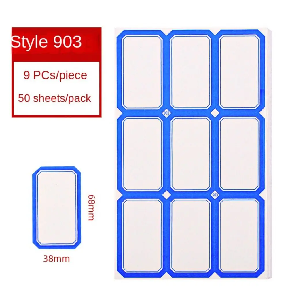 50 Sheets/bag Price Paper Handwritten Price Stickers Pastable Blank Sticky Note Paper Blue/red Handwritten