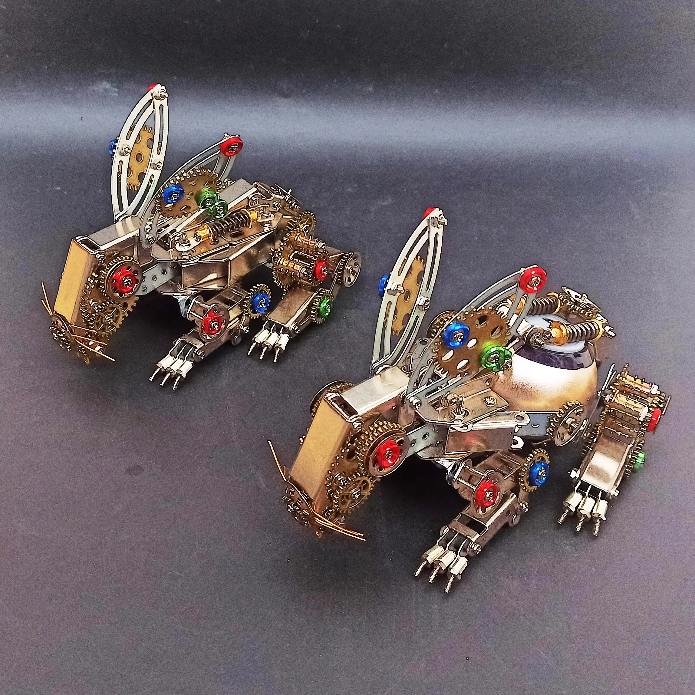 

Difficult hand-assembled metal mechanical assembly model ornament rabbit mouse precision animal building blocks gift