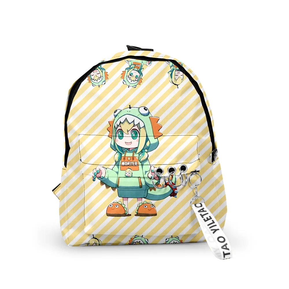 Pikamee อะนิเมะกระเป๋าเป้สะพายหลังกระเป๋านักเรียนสไตล์ลำลอง Harajuku Daypacks Rucksack Unisex กระเป๋า