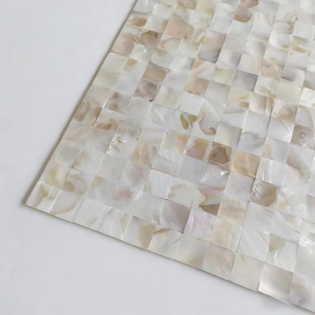 11 sheets Peel and Stick natural color Mother of Pearl Mosaic Tiles Self Adhesive seashell Mosaic for Bathroom Kitchen wall tile