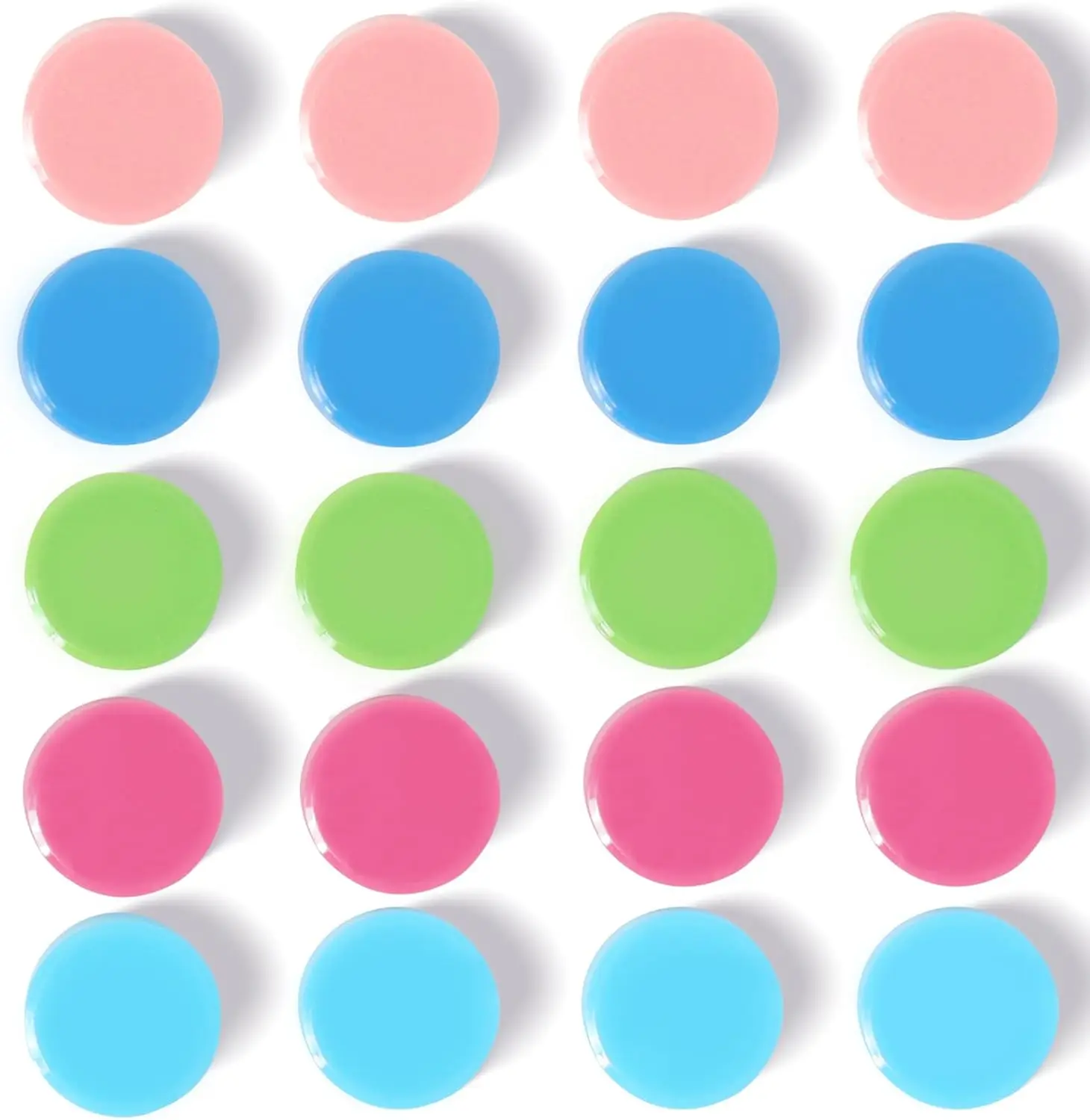 

20PCS Fridge Magnets, Small Strong Refrigerator Magnets for Whiteboard, Locker, Kitchen, Office, Classroom & School, Mini De