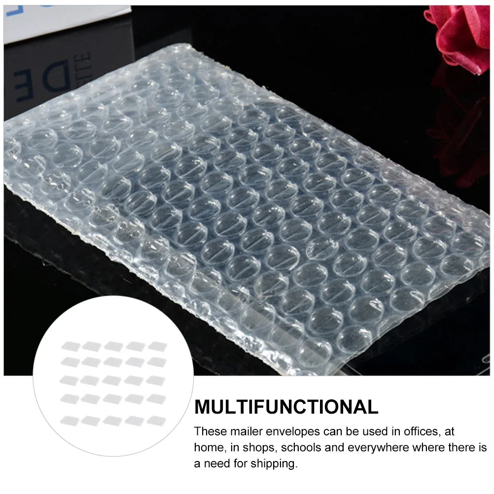 200 Pcs Double-sided Bubble Film Bag Mailers Packing Envelopes Mailing for Packages Padded