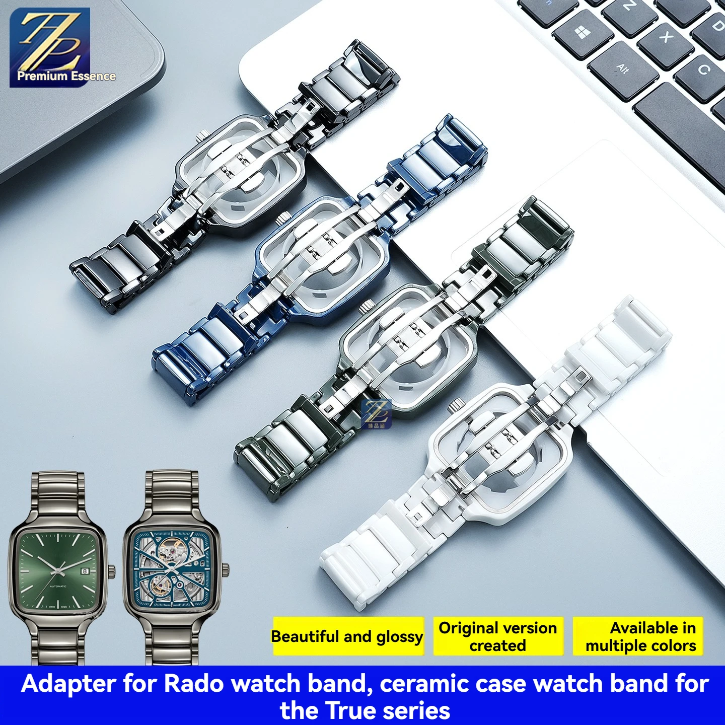 For Radar Watch Real me Series R27073702 R27086162 Male Female Replacement Ceramic Case Bracelet Ceramic Case Strap Accessories