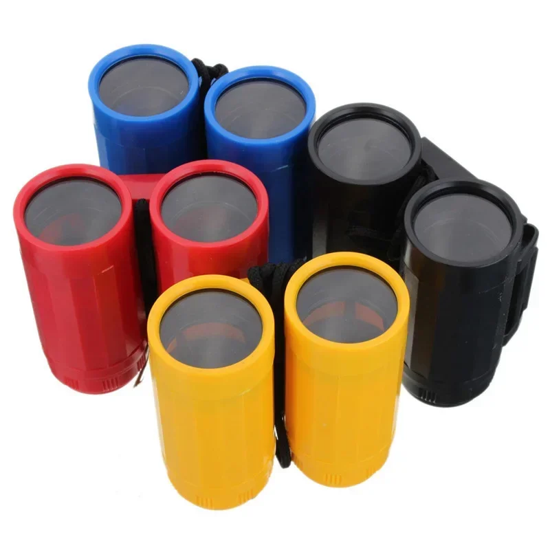 กล้องส่องทางไกลสำหรับเด็กสีสันสดใส HD 2.5x26 กล้องโทรทรรศน์เครื่องมือสังเกตการณ์กลางแจ้งแบบพกพาสำหรับตั้งแคมป์เดินป่าการเดินทางกีฬา