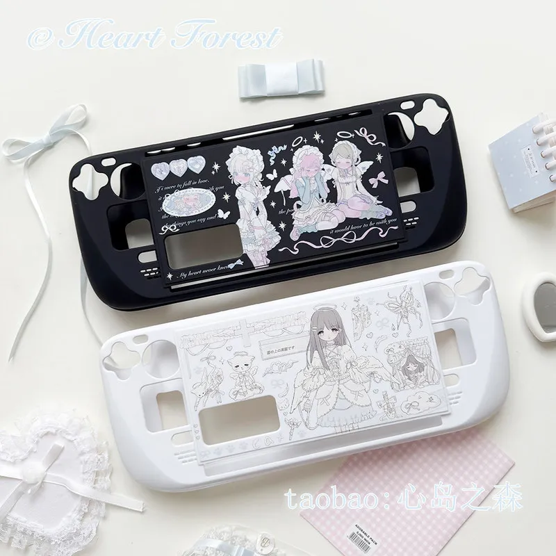 Original Design Steamdeck Schutzhülle Niedliche Y2k Engel-Mädchen Steamdeck OLED/LCD/PC Hartschale Anime-Spiel-Zubehör