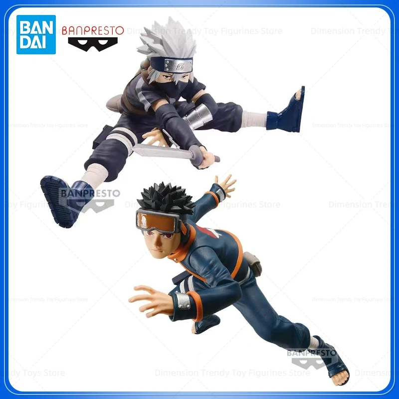 

In Stock Bandai Banpresto Naruto Shippuden Uchiha Obito Hatake Kakashi PVC Anime Action Figure Model Toys DT
