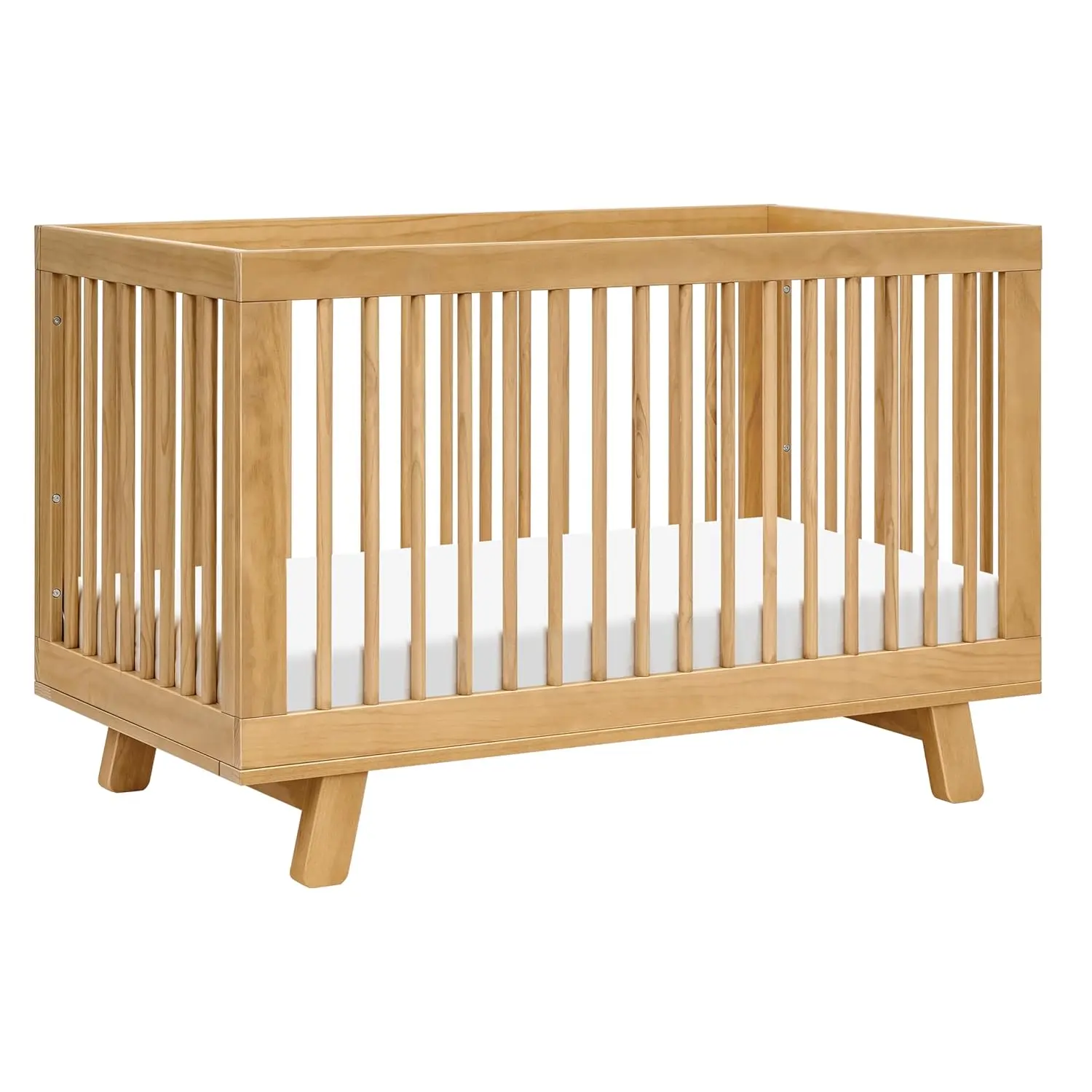 Babyletto Hudson 3-in-1 Convertible Crib with Toddler Bed Conversion Kit in Honey Greenguard Gold Certified