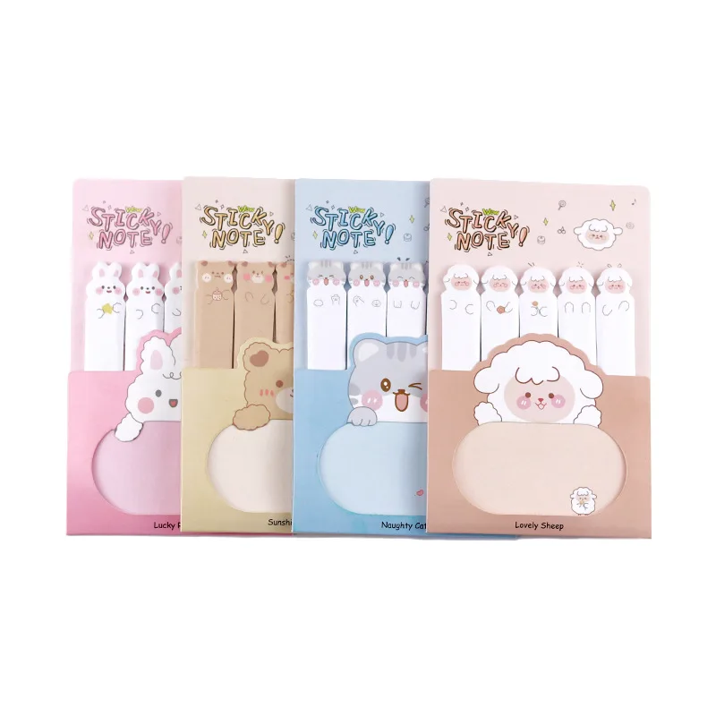 120 แผ่นแท็บดัชนี Self Adhesive Page Markers Kawaii การ์ตูน Sticky Notes จําแนกไฟล์ธงป้ายกระดาษสติกเกอร์วางแผน