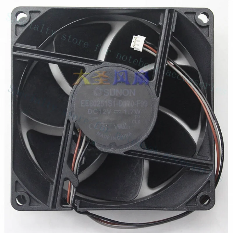 

Вентилятор охлаждения для проектора SUNON EE80251S1-D170-F99, 12В, 1.7Вт, 3-контактный, 80мм, 1 шт. (класс A+)