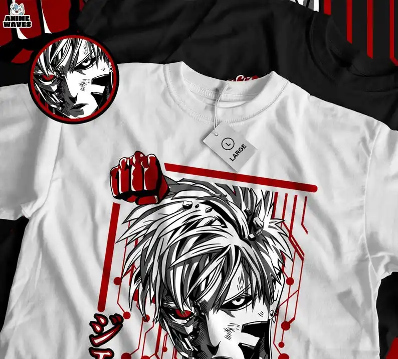 Cyborg Hero Unisex T-shirt - Japanese Anime Design, Shonen Manga Vibes, Futuristic Battle Aesthetic, Tokyo Streetwear, Japan Cyb