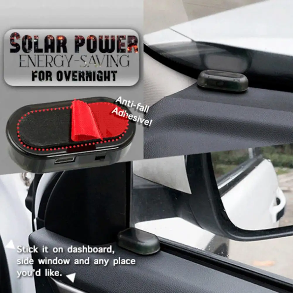 Warning Security Light Car Home Window Door Fake Light Solar Power Simulated Dummy Alarm Anti-Theft Caution Lamp Flashing Alarm