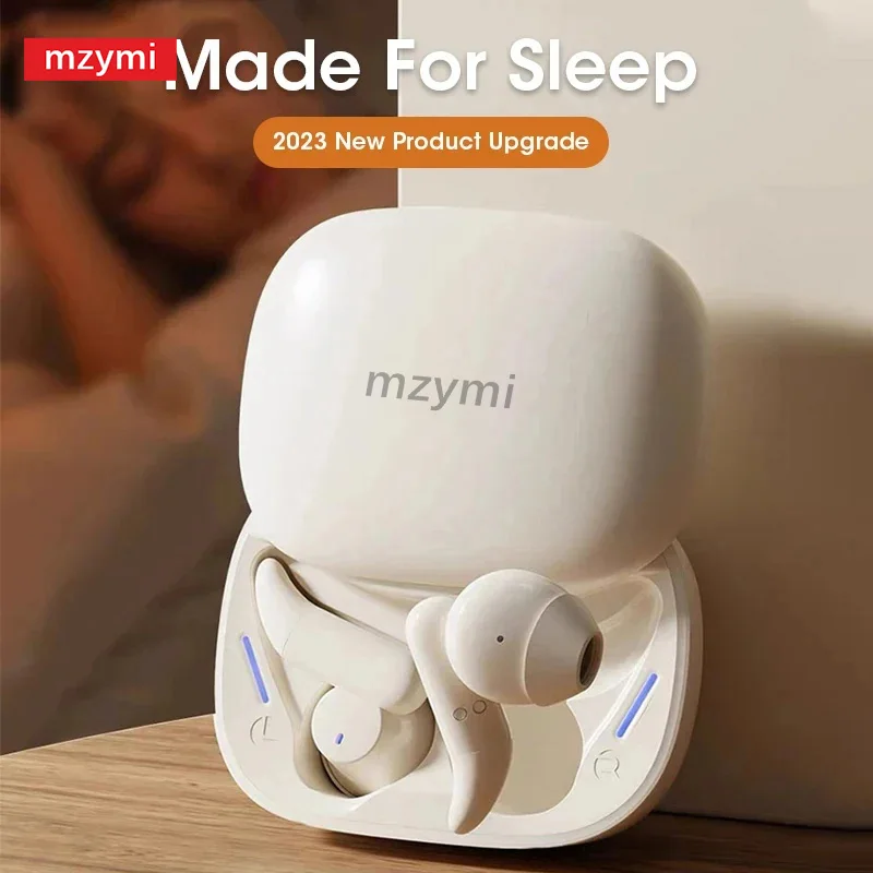 

mzymi Mini Invisible Sleep Wireless Earbuds In Ear Bluetooth5.3 Earphones Noise Cancelling Comfrotable HiFi Stereo Headset