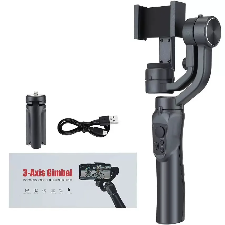NEW F6 Best Cheap Video Camera Stabilizer Gimbal 3-axis Gimbal Stabilizer for Iphone Handheld Mobile 3 Axis Stable Gimbal