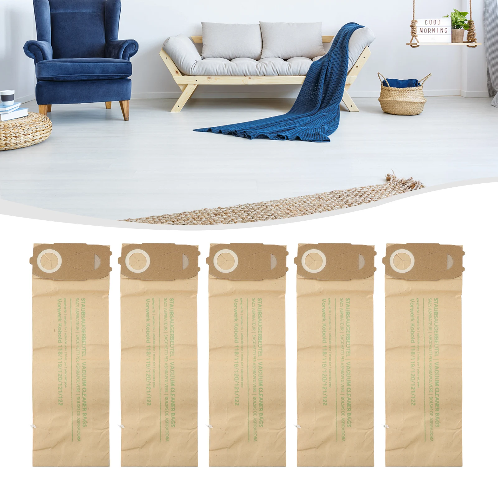 5 Pack Paper Vacuum…