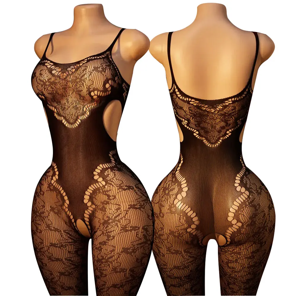 

Sexy Sleepwear Lingerie Sheer Babydoll Underwear Body stocking Chemises Catsuit bodysuits plus size nightgown bodysuit、