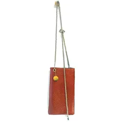 Borsa per telefono in pelle personalizzata Rare Pearl Fish Cow Leather buona fortuna catena regolabile Crossbody Shoulder Mindfulness Gift Luxury