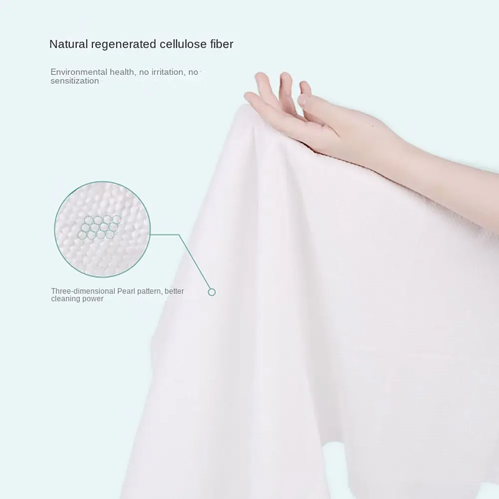 

Thickened Disposable Bath Towel Cotton Fabric Hotel Supplies Beach Towel Super Absorbent Cleasing Towel
