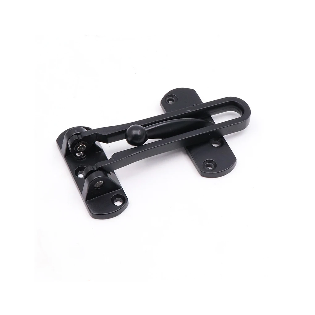 

Door Latch Portable Lock Locking Zinc Alloy Hasp Cabinet Cupboard Black