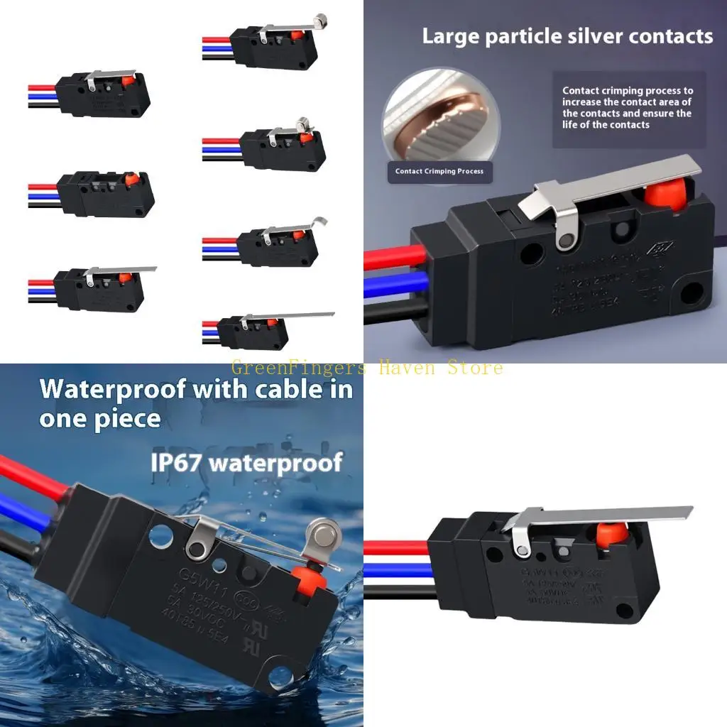 F68D Waterproof Small Limit Switches 2 Wire Normally Open/Closed Dustproof High Sensitivity for Industrial Applications