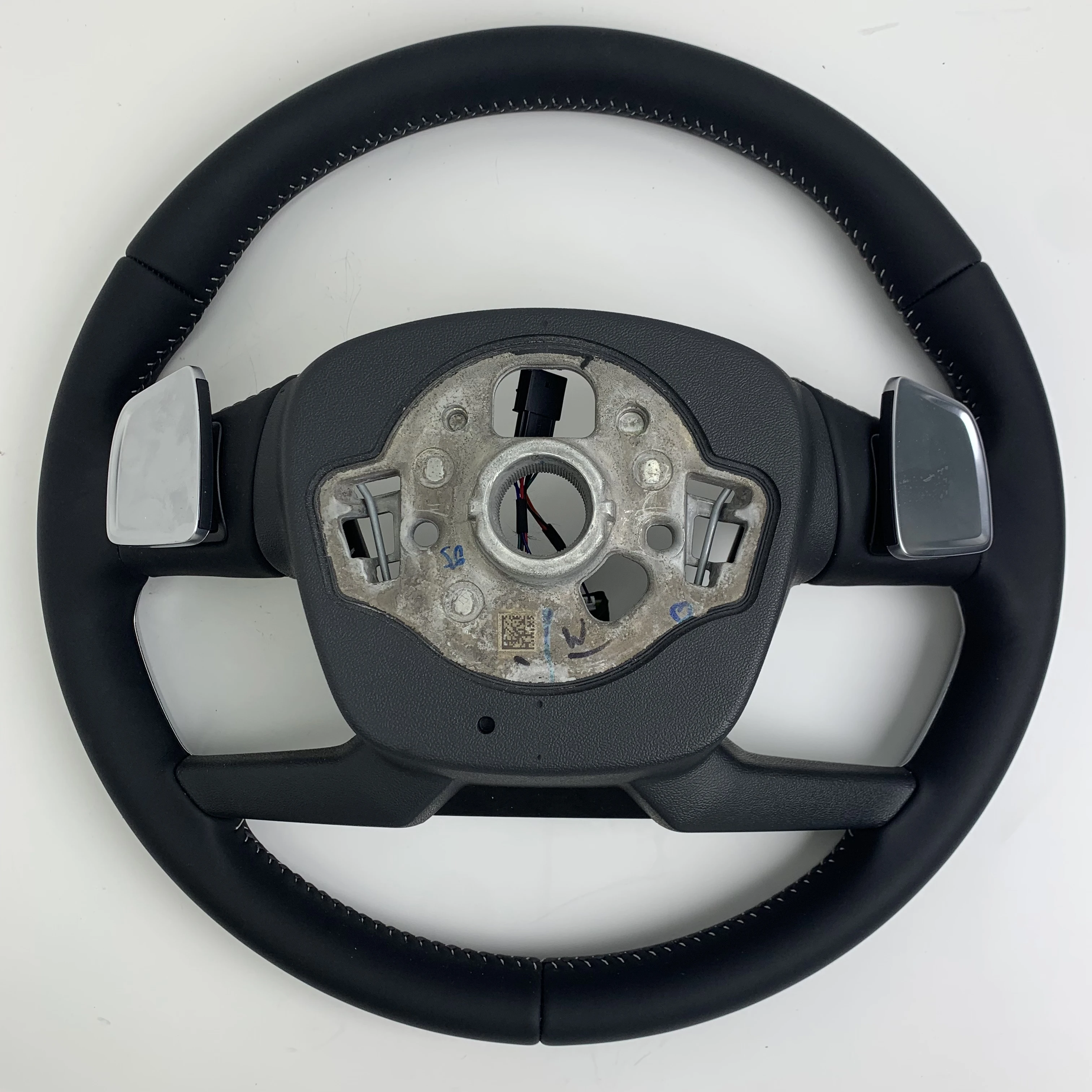 Custom Volant Full Leather Steering Wheel for Audi A3 A4 A8 B8.5 A5 A6 C7 C8 S3 S4 S5 B9 RS3 8V RS7 - view 2