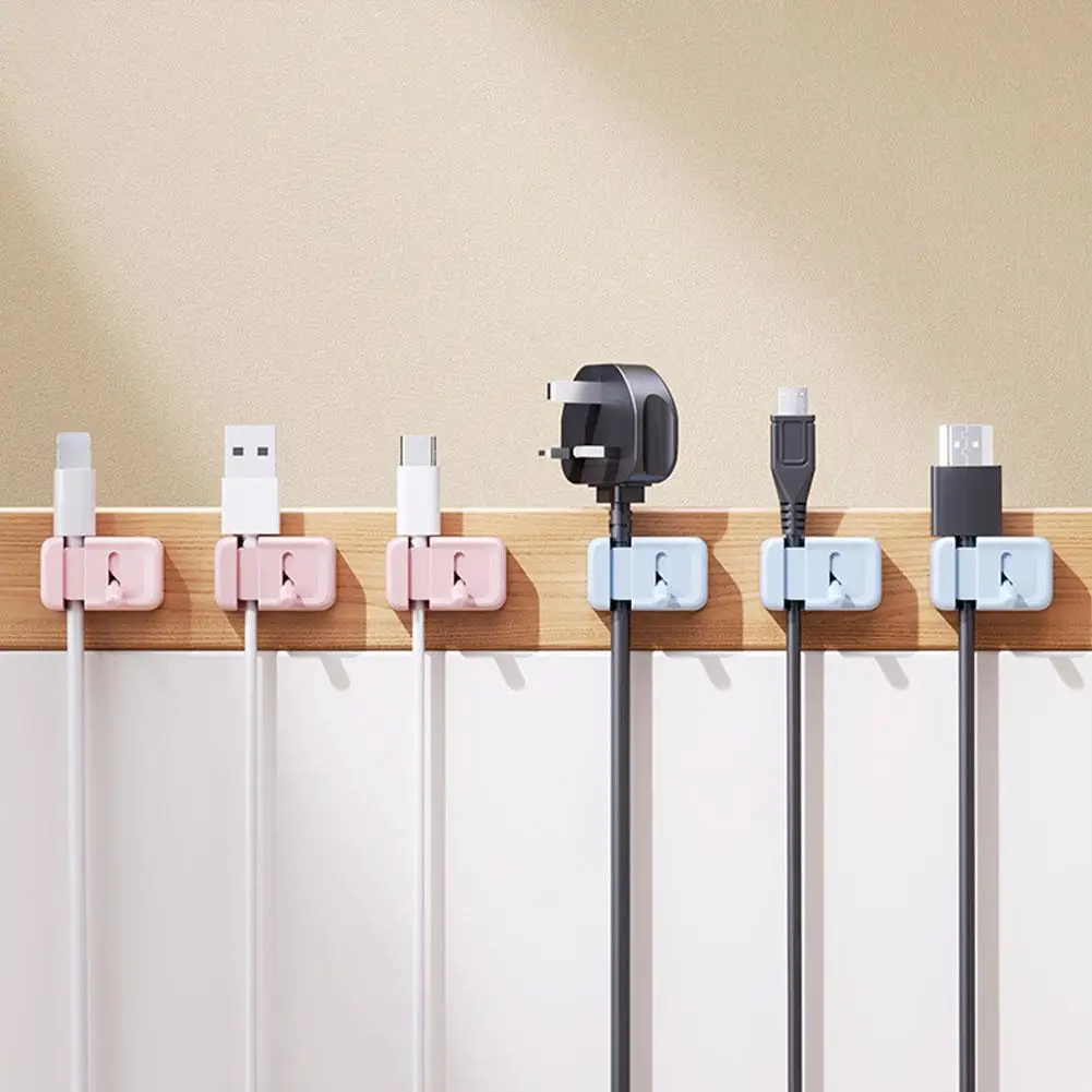 

New Creative Cable Management Box For Extension Cord Power Wire Earphone USB Charging Line Organizers Management Clips E8G0