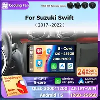 Android 15 para Suzuki Swift 5 2017 - 2022 unidad principal de Radio de coche Auto BT estéreo Monitor de vídeo Multimedia navegación GPS WIFI 4G DSP
