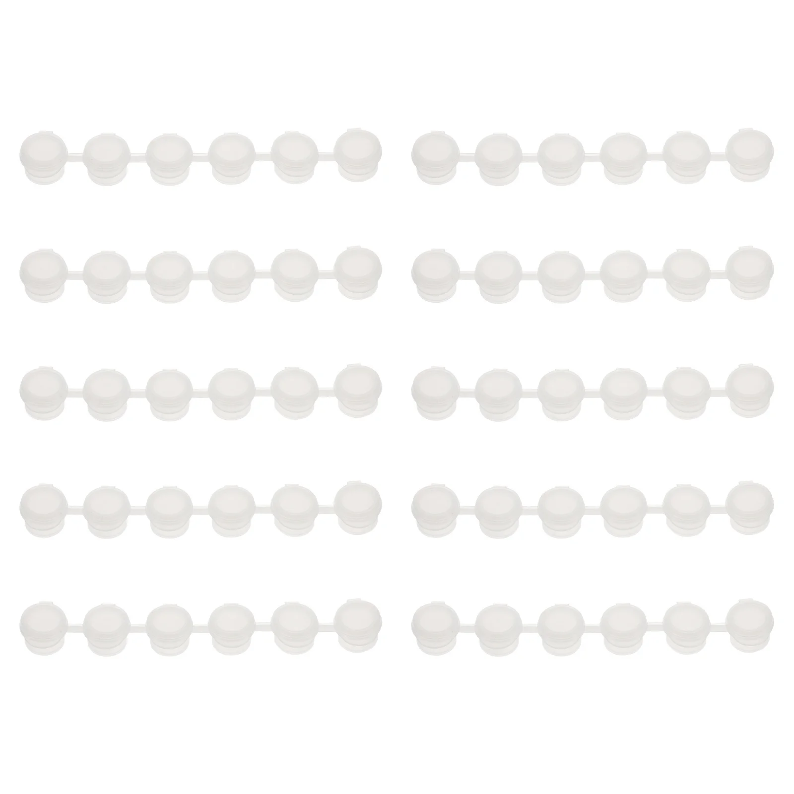 40 قطعة حاويات تخزين بلاستيكية 2 مللي مع أغطية لطلاء أصباغ مستحضرات التجميل مسحوق لامع أواني طلاء صغيرة فارغة