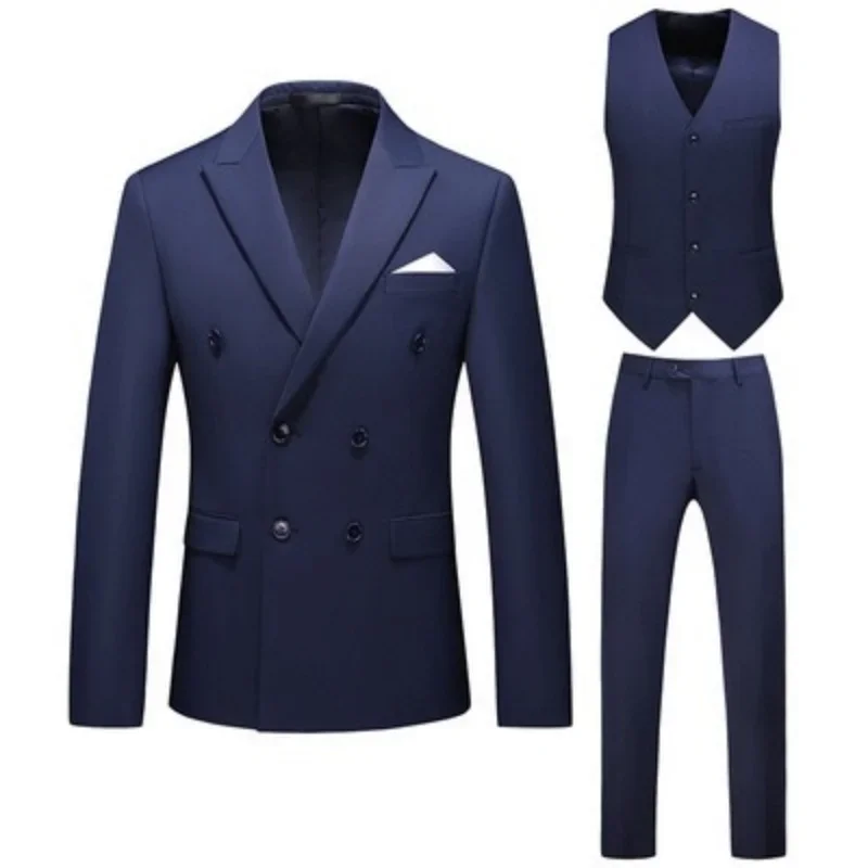 

XX579New men's suits British style slim fit three piece suits two button suits